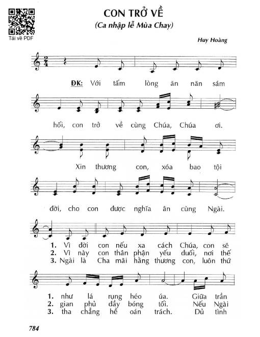 Con trở về - Huy Hoàng