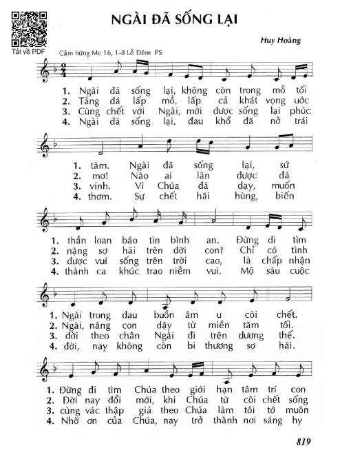 Ngài đã sống lại