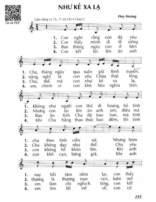 Như kẻ xa lạ (Lc 15, 11-32) – Chúa Nhật 4 Mùa Chay/C.