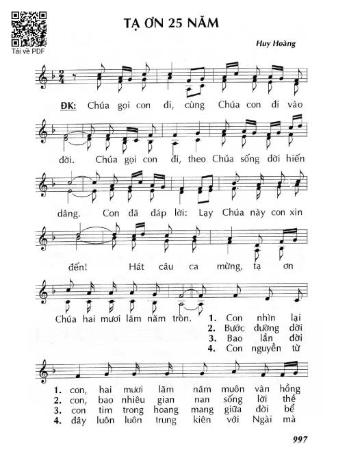 Tạ ơn 25 năm  - Huy Hoàng