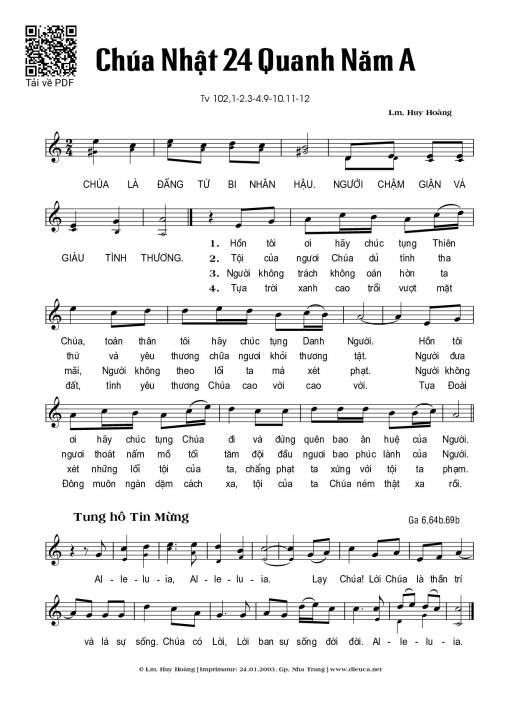 Chúa Nhật 24A Thường Niên 