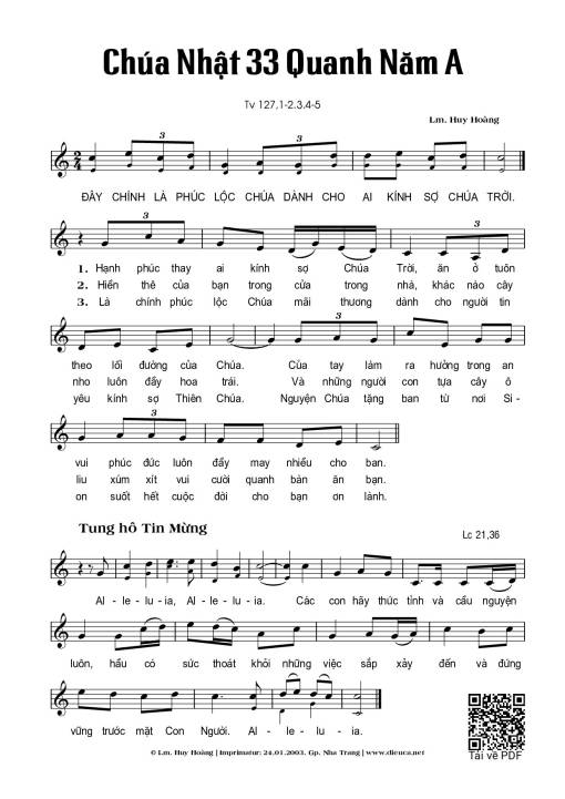 Chúa Nhật 33A Thường Niên