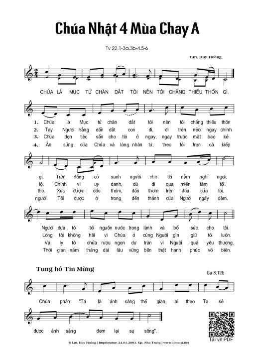 Sheet PDF of Lễ Thánh Tâm Chúa – Năm C