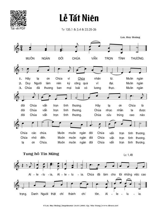 Lễ Tất Niên - Huy Hoàng