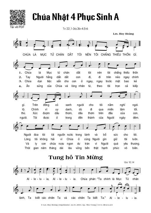 Chúa Nhật 4A Phục Sinh (Thánh Vịnh 22)