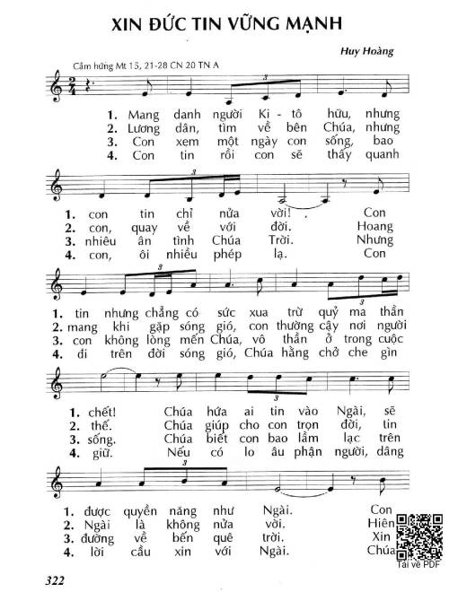 Xin đức tin vững mạnh (Mt. 15)