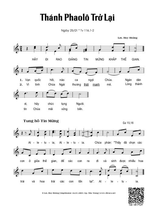 Thánh Phaolo Trở Lại (25.01)