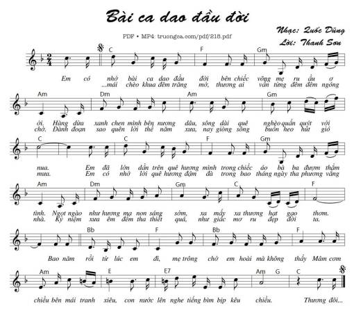 Bài ca dao đầu đời