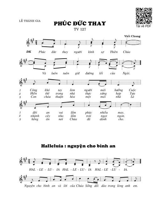 Thánh Vịnh 127, Phúc Đức Thay