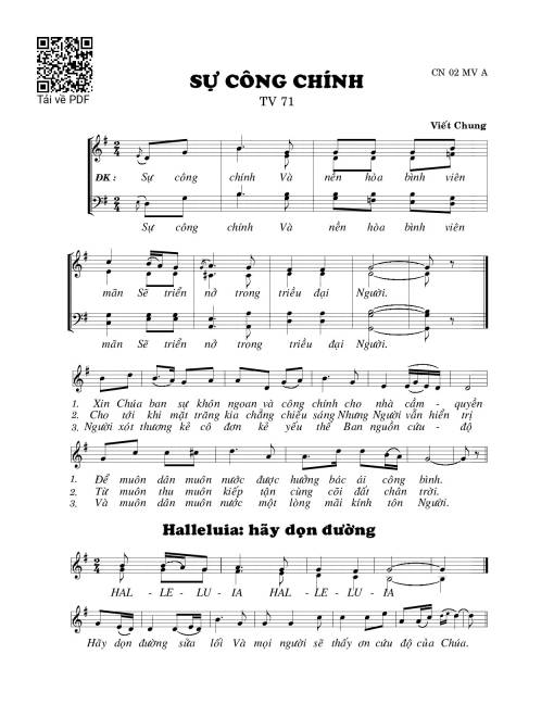 Sự công chính (Thánh Vịnh 71)