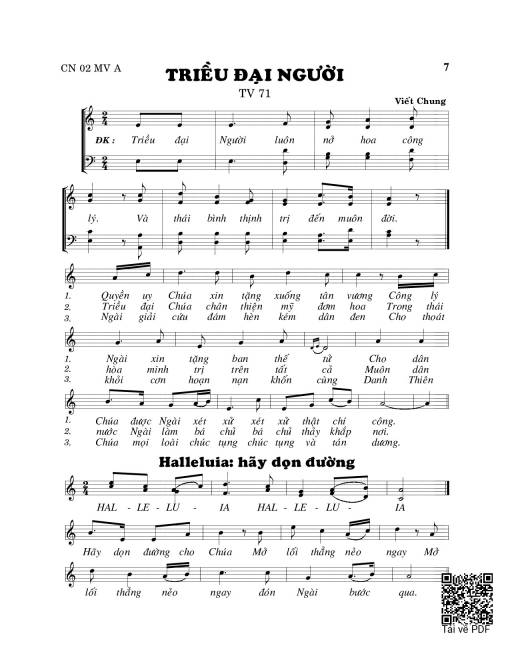 Triều đại Người (Thánh Vịnh 71)