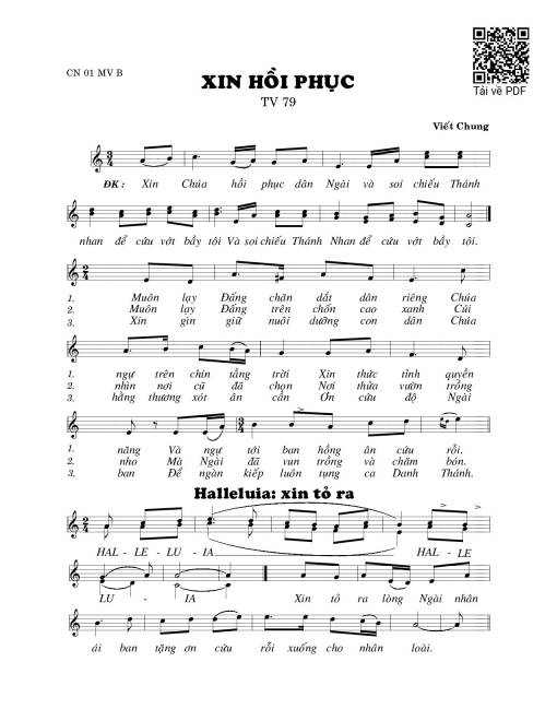 Xin hồi phục (Thánh Vịnh 79)