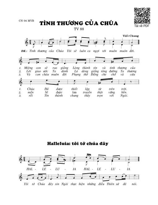 Tình thương của Chúa (Thánh Vịnh 88)