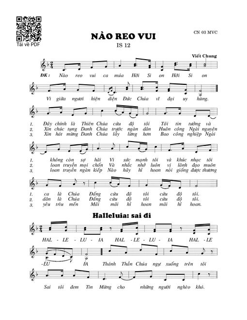 Nào reo vui (Is. 12)