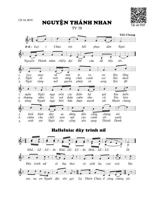 Nguyện thánh nhan (Thánh Vịnh 79)