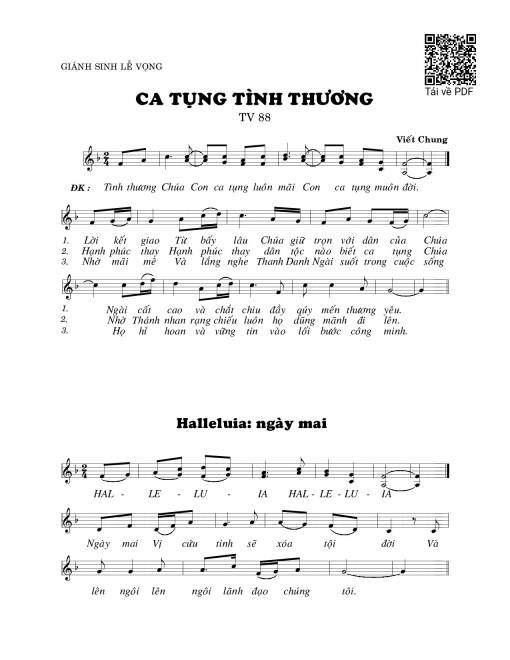 Ca tụng tình thương (Thánh Vịnh 88)