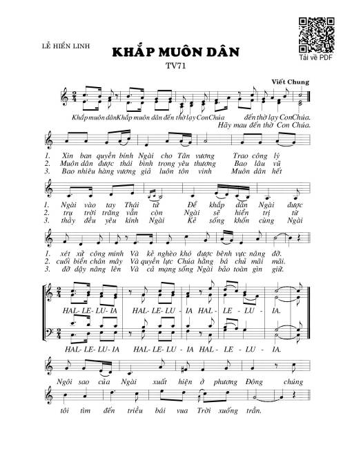 Khắp muôn dân 2 (Thánh Vịnh 71)