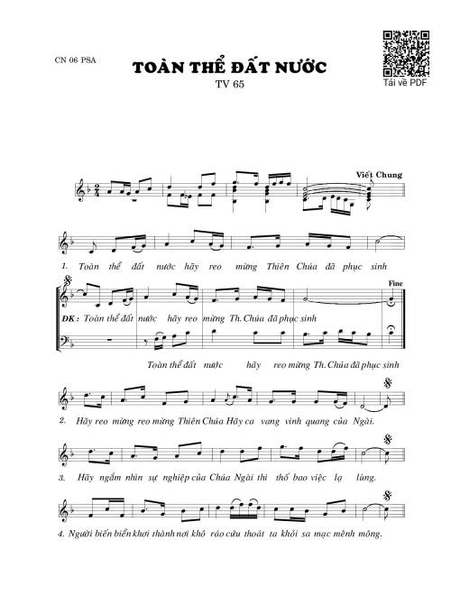 Toàn thể đất nước (Thánh Vịnh 65)