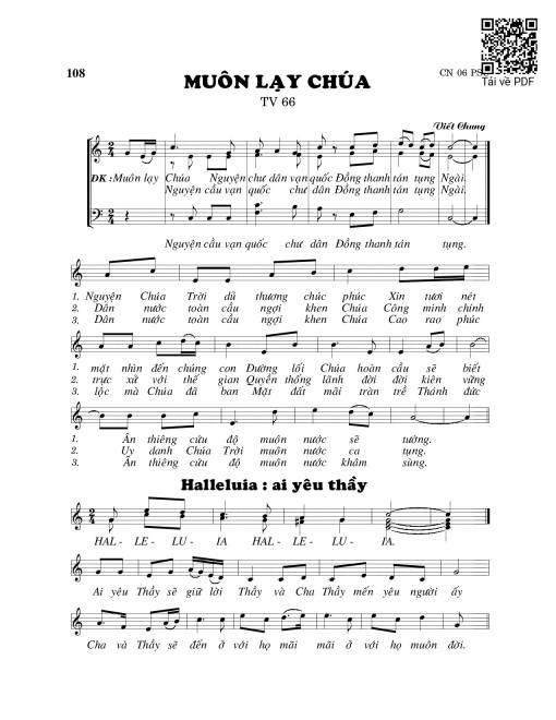 Muôn lạy Chúa (Thánh Vịnh 66)