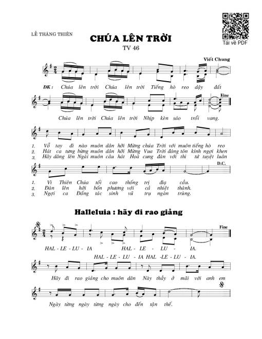 Chúa lên trời (Thánh Vịnh 46)