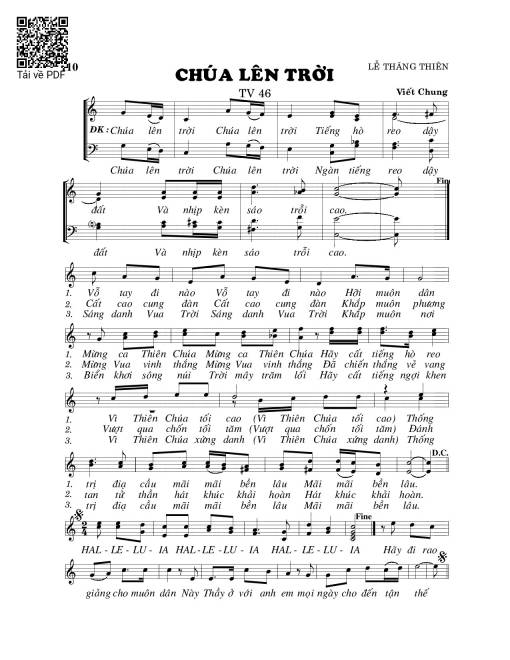 Chúa lên trời 2 (Thánh Vịnh 46)