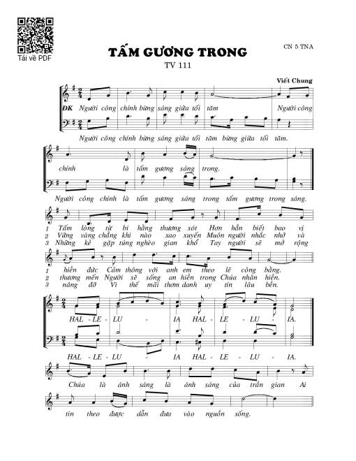 Tấm gương trong (Thánh Vịnh 111)