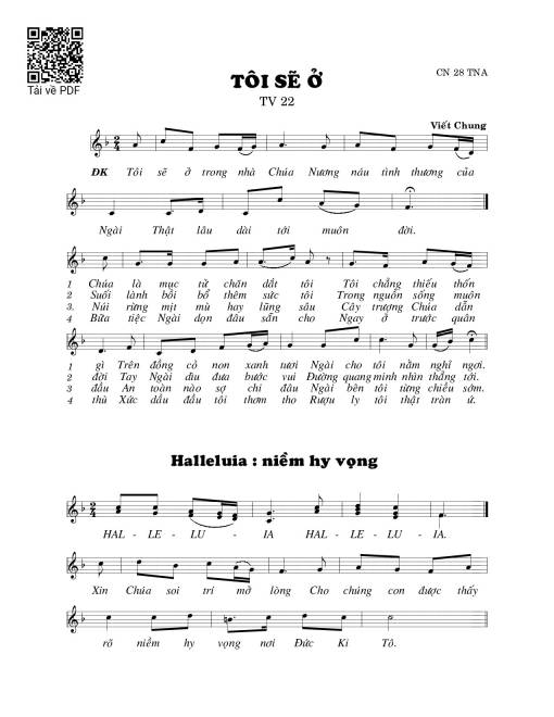 Tôi sẽ ở (Thánh Vịnh 22)