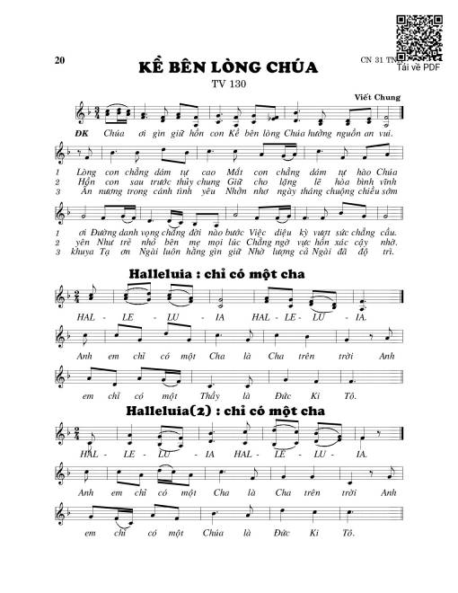 Kề bên lòng Chúa (Thánh Vịnh 130)