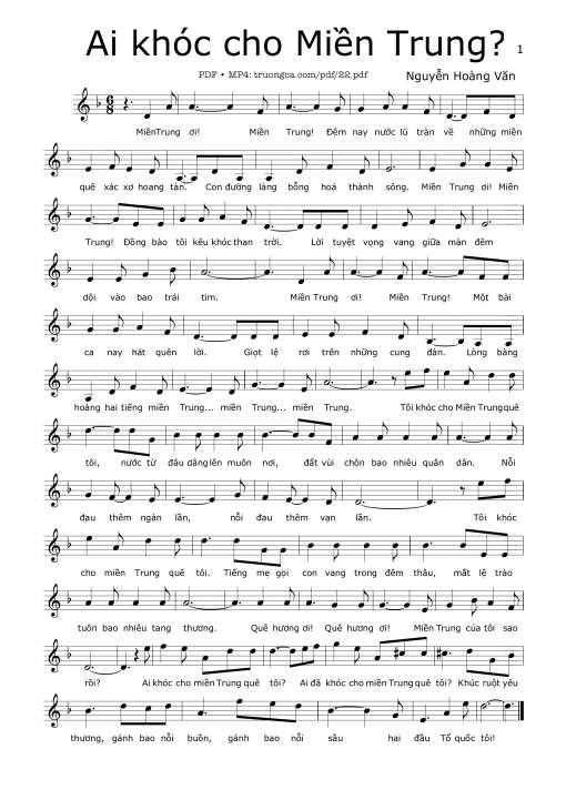 Ai khóc cho miền Trung