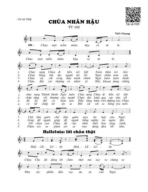 Chúa nhân hậu (Thánh Vịnh 102)