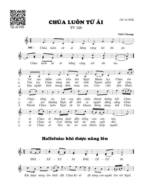 Chúa luôn từ ái (Thánh Vịnh 129)