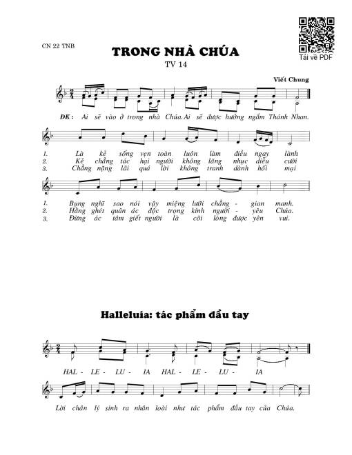 Trong nhà Chúa (Thánh Vịnh 14)