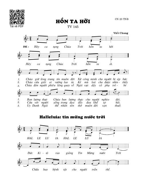 Hồn ta hỡi (Thánh Vịnh 145)