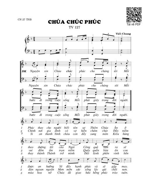 Chúa chúc phúc (Thánh Vịnh 127)