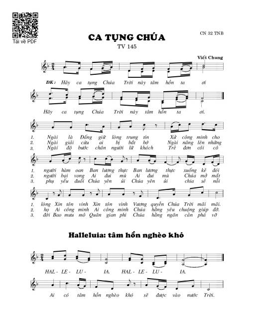 Ca tụng Chúa (Thánh Vịnh 145)