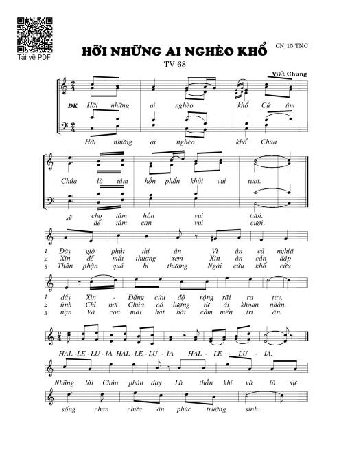 Hỡi những ai nghèo khổ (Thánh Vịnh 68)