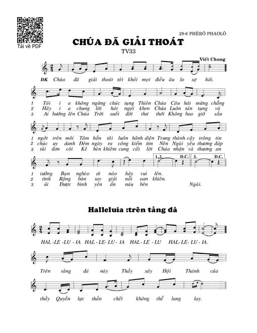 Chúa đã giải thoát (Thánh Vịnh 33)