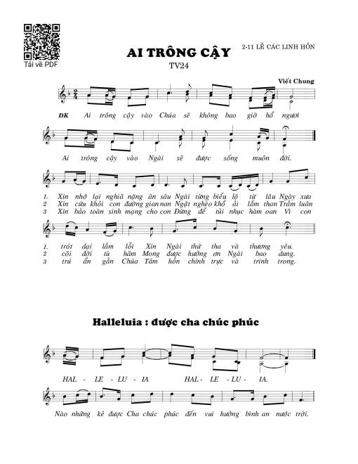 Ai trông cậy (Thánh Vịnh 26)