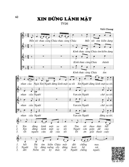 Xin đừng lánh mặt (Thánh Vịnh 26)