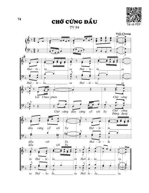 Sheet PDF of Tìm kiếm Chúa