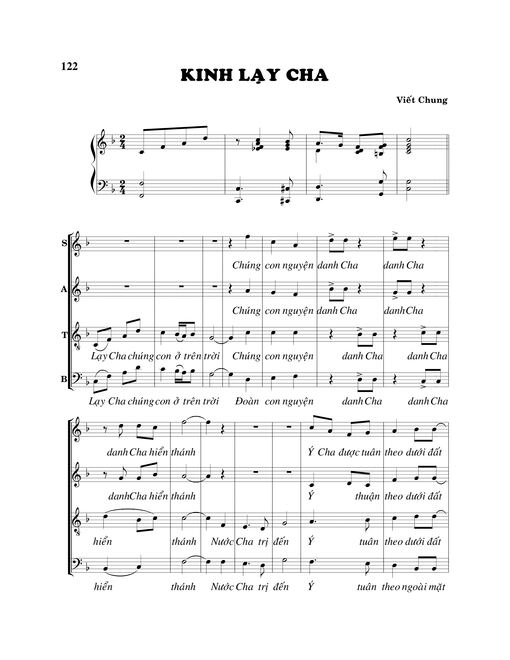 Sheet PDF of Kinh Lạy Cha - Viết Chung