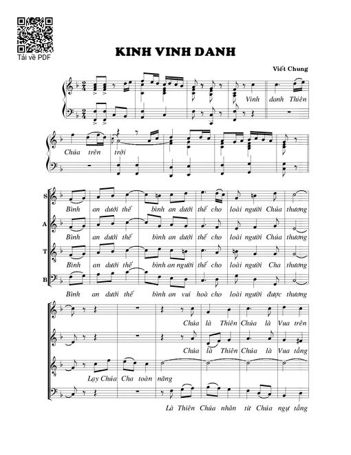 Kinh vinh danh - Viết Chung