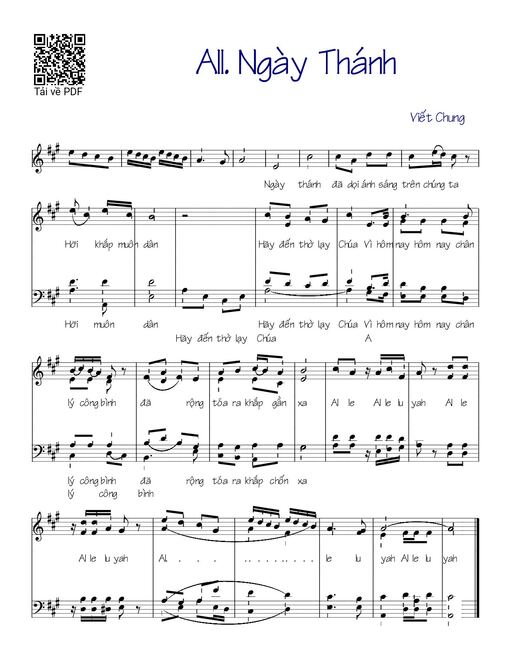 Alleluia Ngày thánh