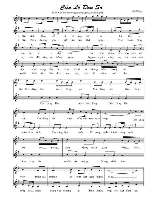 Của lễ đơn sơ