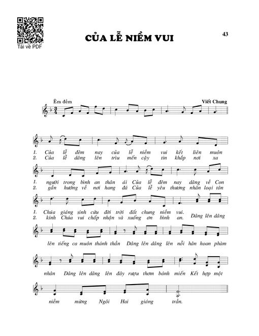 Của lễ niềm vui