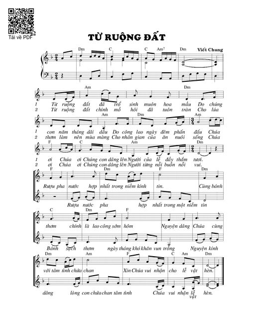 Sheet PDF of Từ ruộng đất