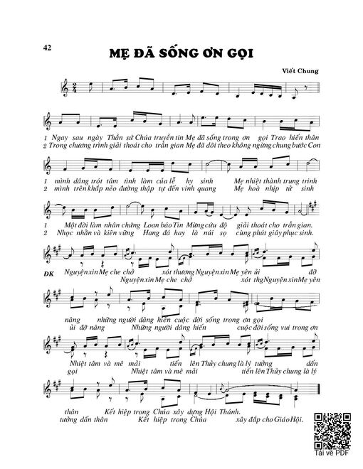 Mẹ đã sống ơn gọi