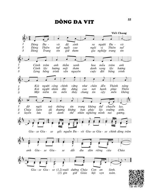 Dòng Đa-vít - Viết Chung