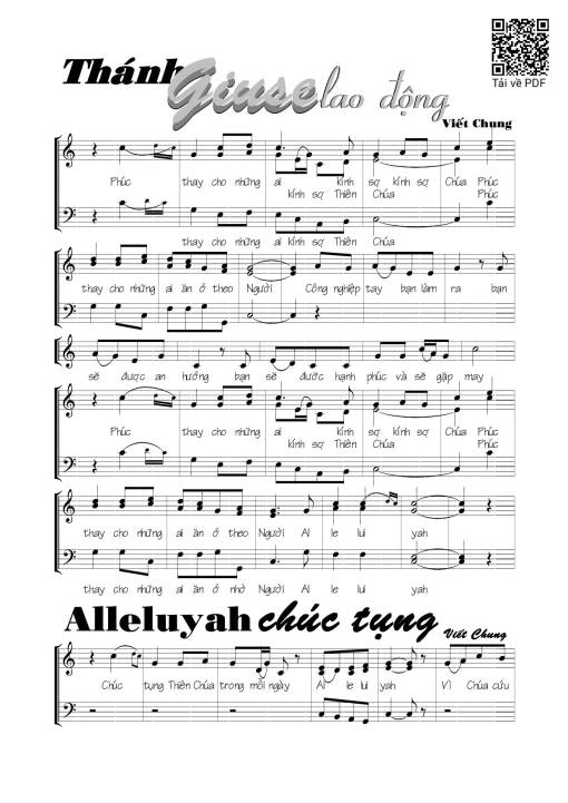 Sheet PDF of Thánh Giuse lao động