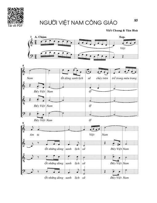 Sheet PDF of Người Công giáo Việt Nam